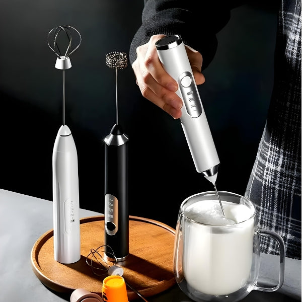 Misturador Mixer ElétrMini Batedor Elétrico – Café Cremoso, Portátil, Fácil de Limpar | Leite Café Portátil