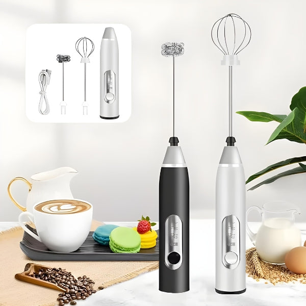 Misturador Mixer ElétrMini Batedor Elétrico – Café Cremoso, Portátil, Fácil de Limpar | Leite Café Portátil