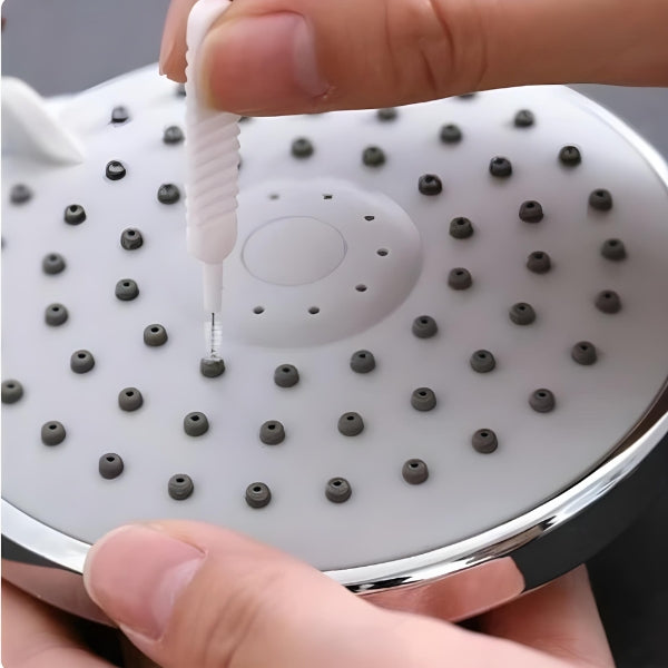 Escova Anti-Entupimento – Desentope Chuveiros, Evita Gastos com Encanador | Solução Rápida e Econômica