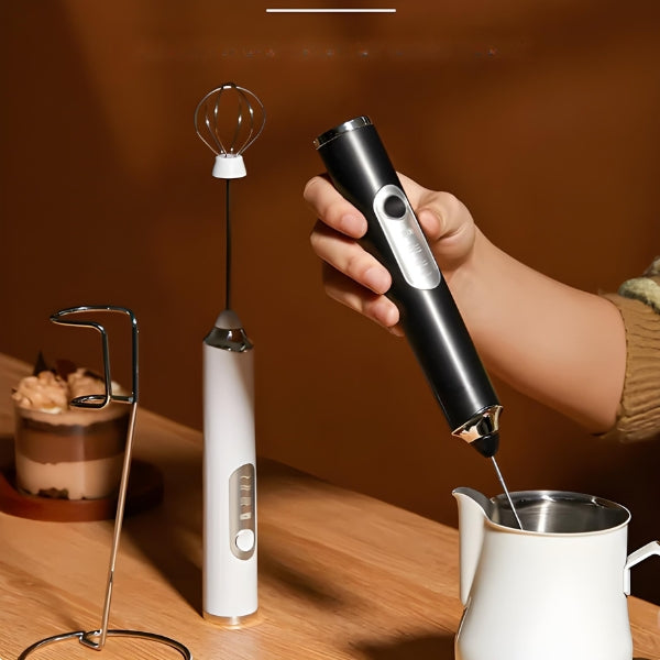 Misturador Mixer ElétrMini Batedor Elétrico – Café Cremoso, Portátil, Fácil de Limpar | Leite Café Portátil