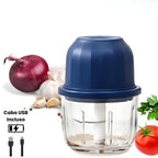 Processador Elétrico 300ml – Tritura em Segundos, Mais Praticidade e Segurança na Cozinha