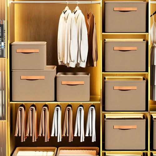 BoxFold Pro – Organizador de Roupas Dobrável com Alça