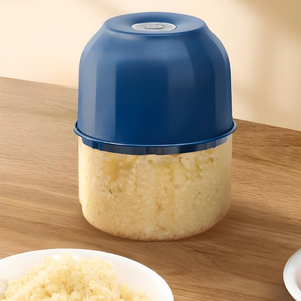 Processador Elétrico 300ml – Tritura em Segundos, Mais Praticidade e Segurança na Cozinha