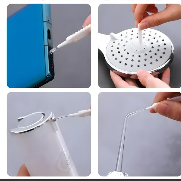 Escova Anti-Entupimento – Desentope Chuveiros, Evita Gastos com Encanador | Solução Rápida e Econômica