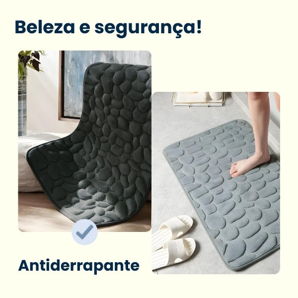 Tapete de Banheiro SoftStone Antiderrapante Lavável