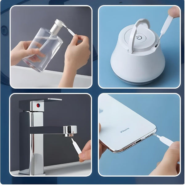 Escova Anti-Entupimento – Desentope Chuveiros, Evita Gastos com Encanador | Solução Rápida e Econômica