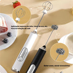Misturador Mixer ElétrMini Batedor Elétrico – Café Cremoso, Portátil, Fácil de Limpar | Leite Café Portátil