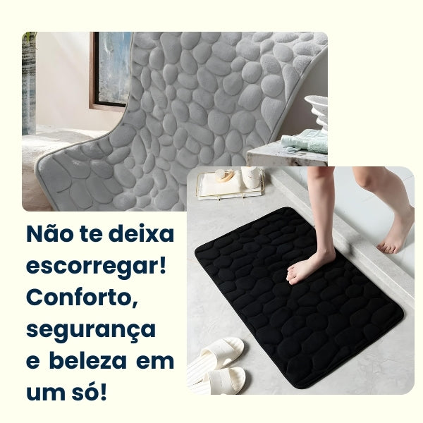 Tapete de Banheiro SoftStone Antiderrapante Lavável