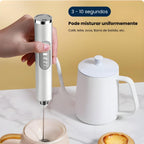 Misturador Mixer ElétrMini Batedor Elétrico – Café Cremoso, Portátil, Fácil de Limpar | Leite Café Portátil