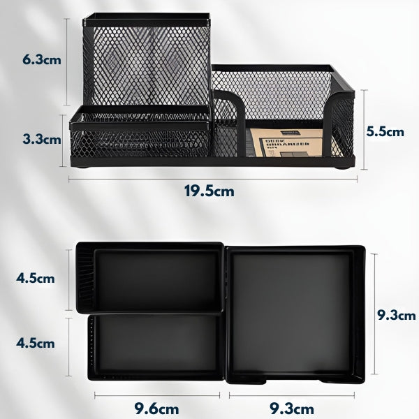 Acessório organizador de mesa moderno para escritório, home office e estudo.