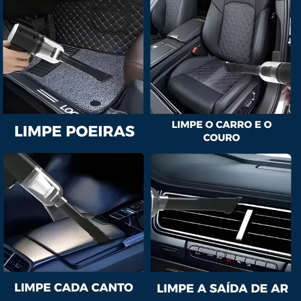 Aspirador CycloneJet com design moderno, filtro eficiente e sucção poderosa para garantir limpeza profunda em qualquer ambiente.