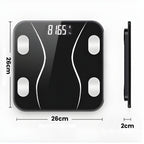 Balança corporal digital BodySense Nomanni com tecnologia avançada para análise corporal, conexão inteligente e design elegante para uso diário.
