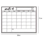 Calendário magnético para geladeira com planejamento mensal, ajudando no controle de tarefas e prazos.
