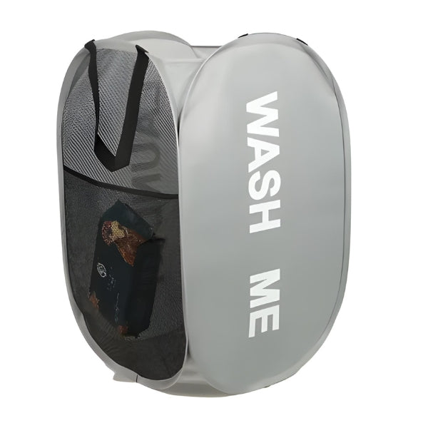 Cesto organizador AirMesh Nomanni com grande capacidade, estrutura resistente e ventilação eficiente para roupas sujas ou limpas.
