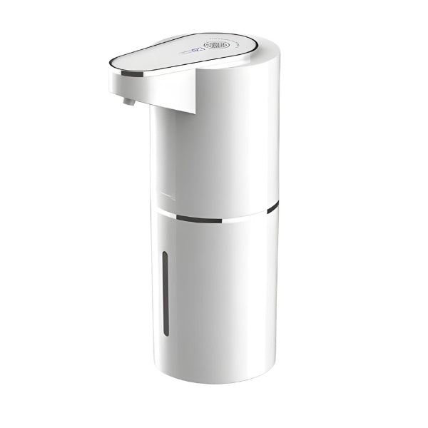Dispenser automático de sabão elétrico com design minimalista, ideal para quem busca higiene, tecnologia e estética no ambiente.