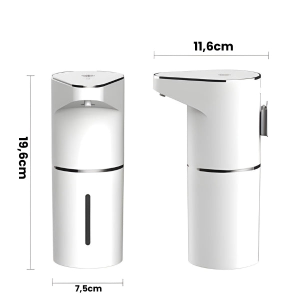 Dispenser de sabonete com sensor inteligente, estrutura resistente e acabamento moderno para ambientes organizados e funcionais.