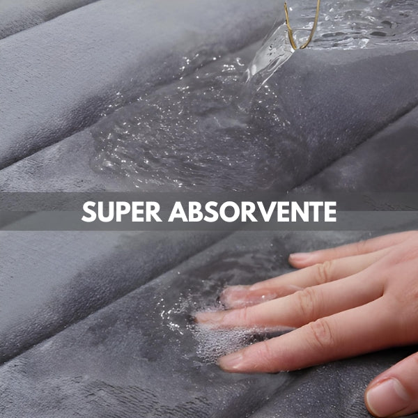 Escolha o tapete absorvente antiderrapante para banheiro que combina com seu estilo. Secagem rápida, conforto e segurança para sua casa.