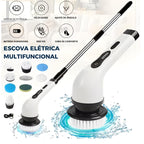 Escova Elétrica SpinBrush Nomanni 9 em 1 para limpeza profunda de cozinha e banheiro, portátil, eficiente e fácil de usar.