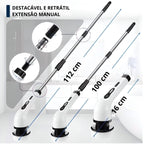 Escova elétrica SpinBrush Nomanni que remove sujeira difícil e resíduos, garantindo limpeza profunda e rápida."