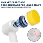 Escova elétrica sem fio recarregável USB SpinBrush Nomanni garante praticidade e alto desempenho na limpeza doméstica.