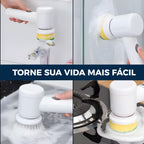 Facilite sua rotina de limpeza com a escova elétrica multifuncional Nomanni, ideal para banheiro, cozinha e áreas externas.