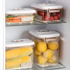 Kit SealFresh com potes herméticos a vácuo e bomba manual para conservar alimentos frescos por mais tempo. Ideal para cozinha prática e eficiente.