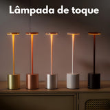 Luminária de Mesa Sem Fio Touch com Luz Ajustável