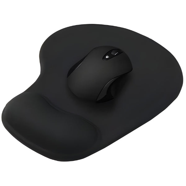 Mouse pad anatômico Nomanni com design ergonômico que reduz a pressão no pulso, proporcionando conforto e melhor desempenho no trabalho ou jogos.
