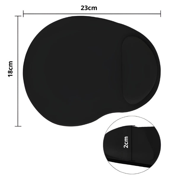 Mouse pad ergonômico Nomanni desenvolvido para prevenir dores no pulso, oferecendo estabilidade, conforto e precisão nos movimentos do mouse.
