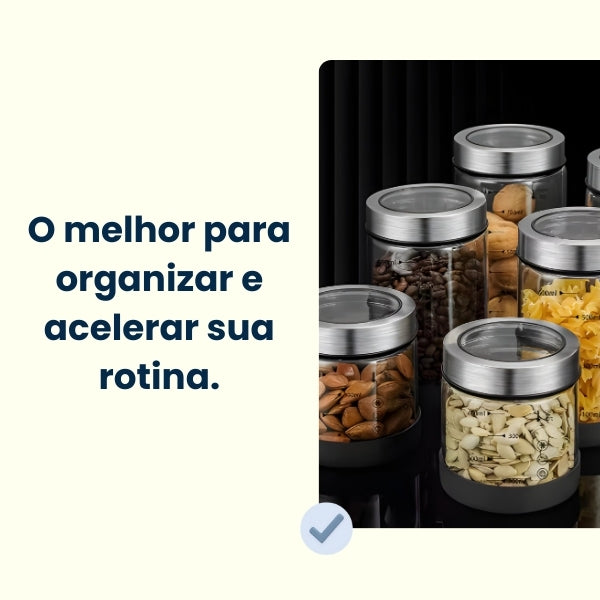 VidraSel Hermético – Pote de Vidro com Vedação