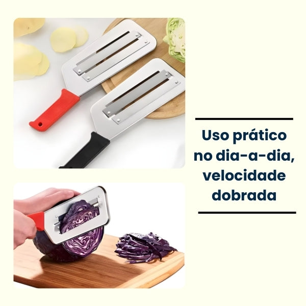 Fatiador ProCorte Inox – Lâmina Dupla para Legumes