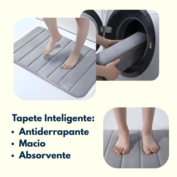 Tapete SoftLux Nomanni 60x40cm Antiderrapante Absorvente