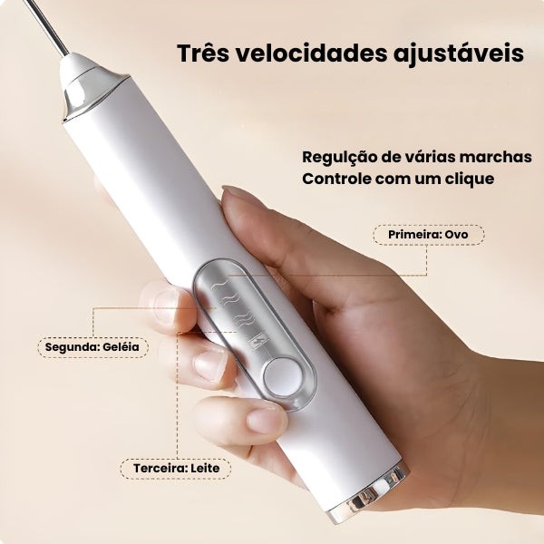Misturador Mixer ElétrMini Batedor Elétrico – Café Cremoso, Portátil, Fácil de Limpar | Leite Café Portátil