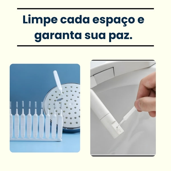 Escova Anti-Entupimento – Desentope Chuveiros, Evita Gastos com Encanador | Solução Rápida e Econômica