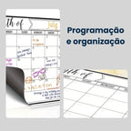 Calendário Magnético Mensal Reutilizável