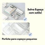 Organizador ClearBox Multiuso para Gavetas e Bancadas