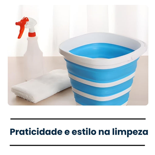 Balde Dobrável Nomanni FlexiBox Silicone 10L Portátil