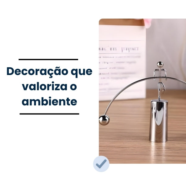 Escultura Equilíbrio Cinético Nomanni para Mesa