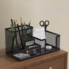 Porta canetas e organizador de mesa multiuso com design funcional e elegante.