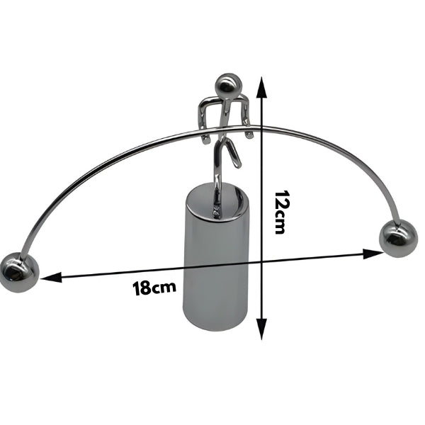 Presente criativo e moderno para escritório ou home office, escultura cinética Nomanni que transmite equilíbrio e sofisticação.