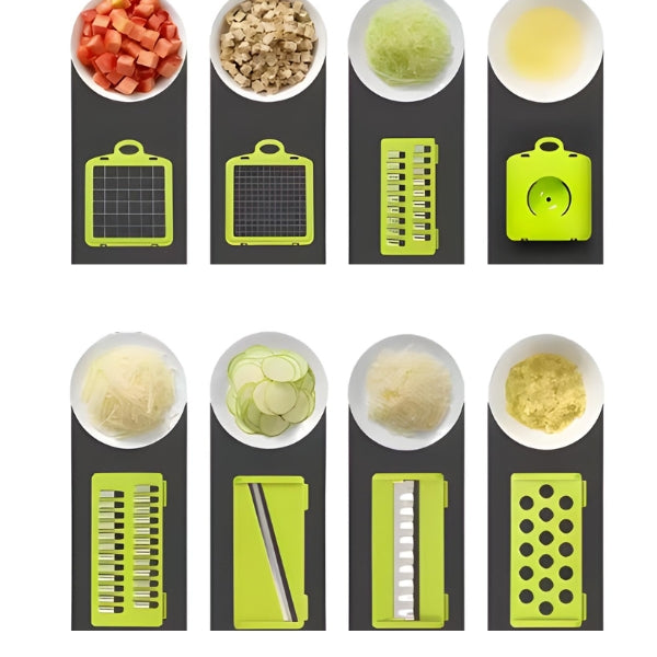 Protetor de mão incluso para uso seguro ao cortar alimentos, evitando acidentes e promovendo conforto no manuseio.