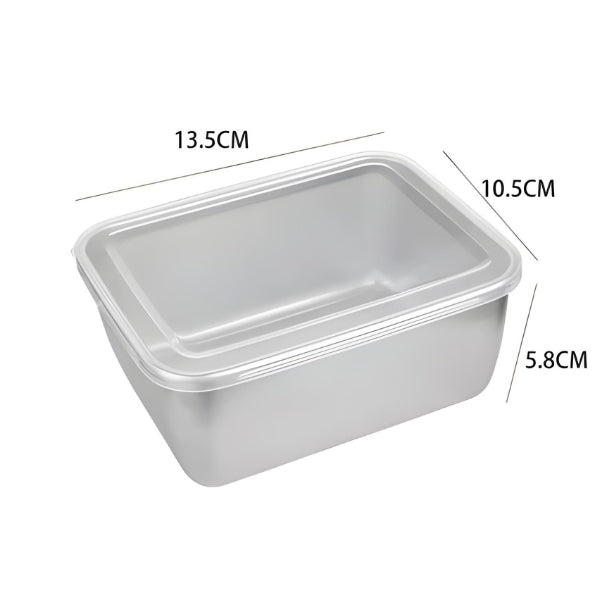 SteelBox Fresh acomoda diversos tipos de alimentos, de massas a carnes. Ideal para quem busca organização prática e durável.