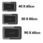 Superfície macia e toque confortável. Tapete lavável com alto desempenho em absorção, ideal para uso diário em banheiros residenciais.