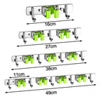 Suporte adesivo inox para manter vassouras e acessórios organizados, economizando espaço e mantendo o ambiente funcional.

