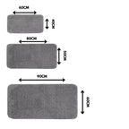 Tapete SoftLux Nomanni 60x40cm aberto, mostrando suas proporções compactas e versatilidade para diversos ambientes da casa.