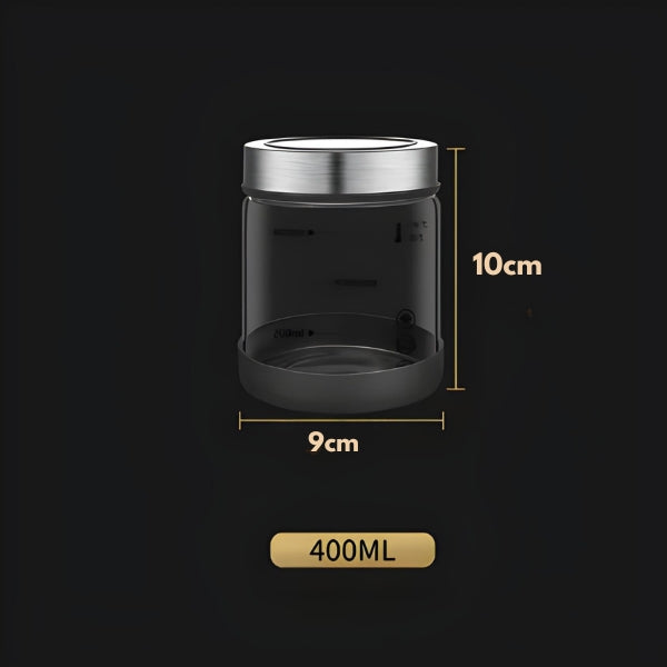 VidraSel Hermético – pote de vidro com tampa que sela perfeitamente, garantindo armazenamento seguro e prolongado dos seus alimentos.